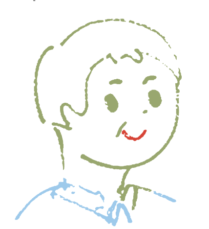 千葉さんの似顔絵