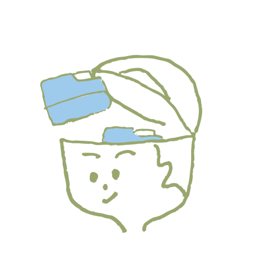 詰め込んでいる様子